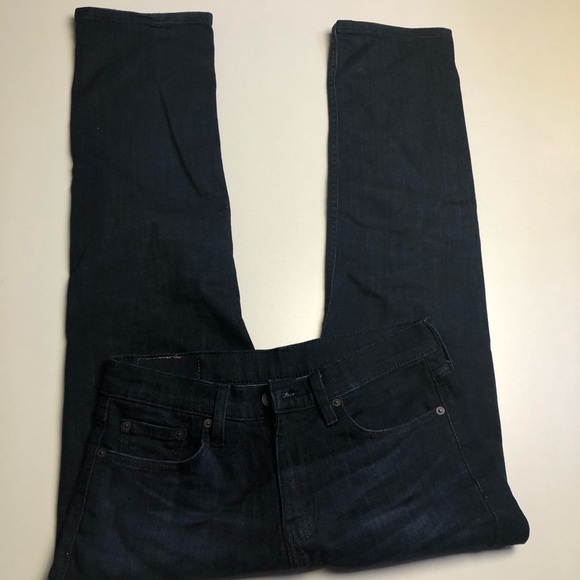 Levi’s 514 Dark Wash Denim Jeans Mens Size 29 Slim Straight - Picture 2 of 4